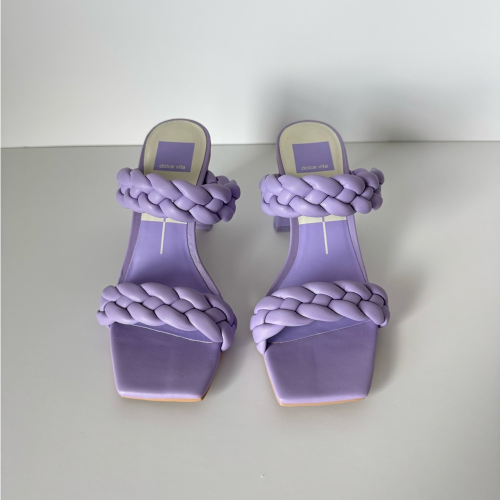 Dolce Vita Lavender Braided Double-Strap Mule Size 7